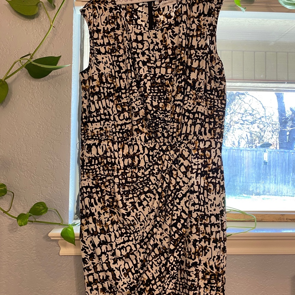 Calvin Klein Belted Sheath Dress